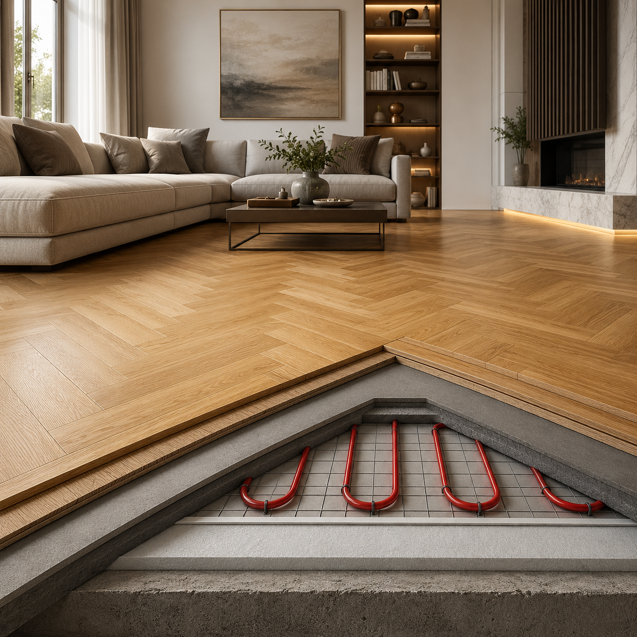 Underfloor Heating and Solid Hardwood Flooring Are Not a Compromise